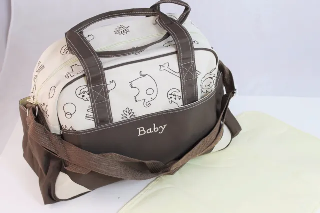 Ivory Larger Baby Diaper Nappy Changing mat Mommy Tote Handbag Bag US Seller