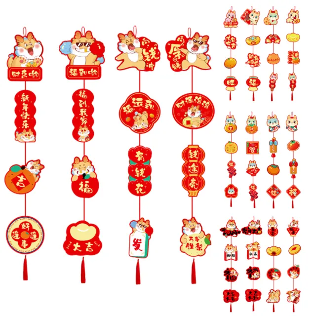  44Pcs Happy Chinese New Year Decorations 2024 Hanging