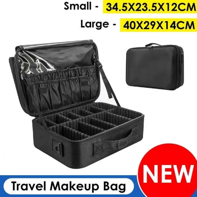 Portable Makeup Bag Cosmetic Case Storage Box Travel Organizer Pouch Toiletry