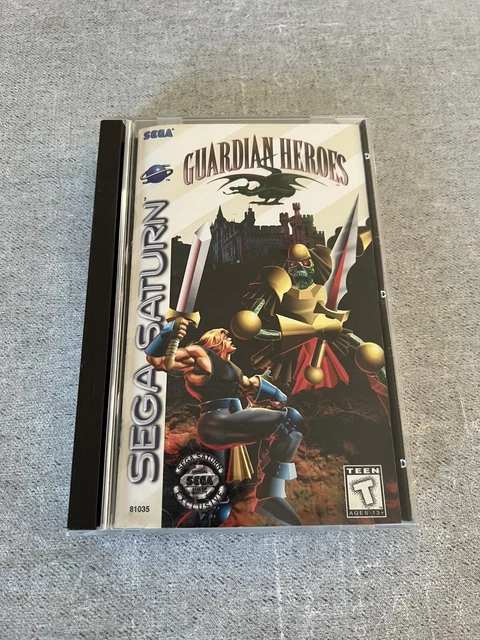 Guardian Heroes - Sega Saturn - US Version - Official Box and manual only