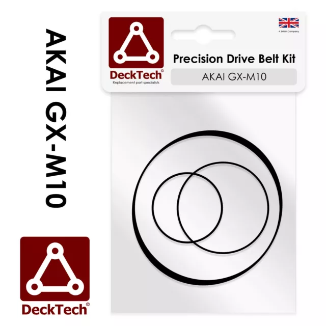 Cinturones de repuesto DeckTech™ para cinturón de casete AKAI GX-M10 GXM10 GX M10