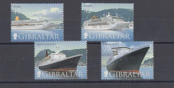Ships Gibralter 1206 - 9 (MNH)