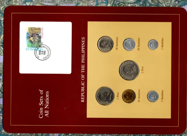 Coin Sets of All Nations Philippines 1983-1984 UNC All 1985 but 1 Sentimo 1983