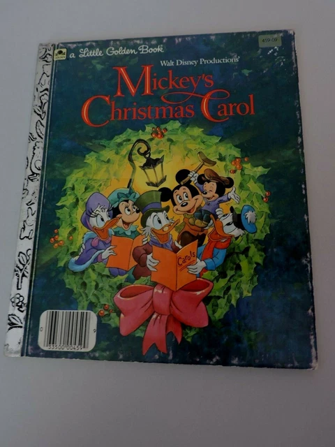Disney Little Golden Book Mickeys Christmas Carol Childrens Bedtime Story Kids