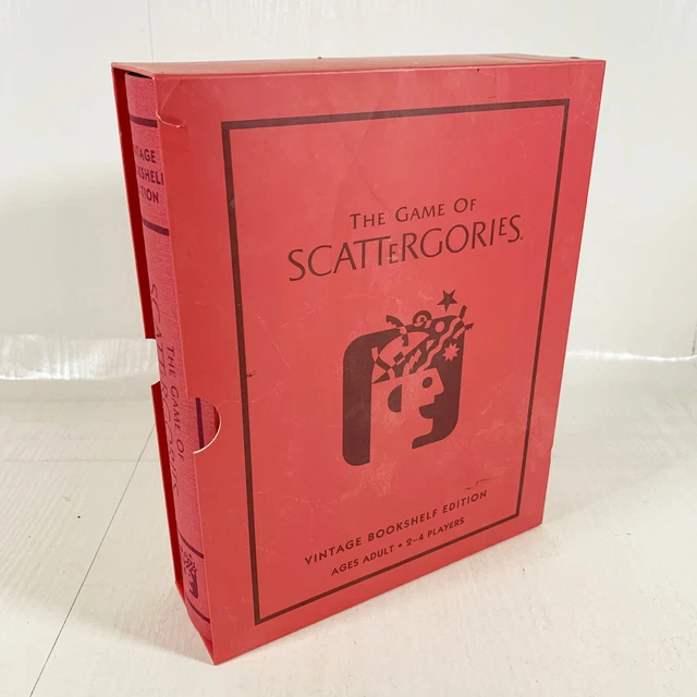 [NEW] SCATTERGORIES VINTAGE Bookshelf Edition Deluxe Linen Book Board
