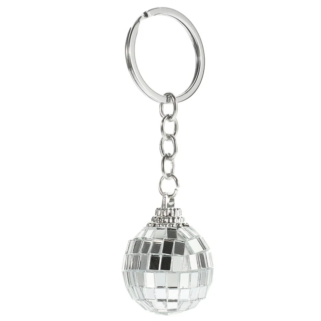 Mini Palla Discoteca Portachiavi Novità Specchio Palla Discoteca Ciondolo Portachiavi Appeso
