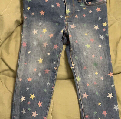 Gap Girls Multi Colour star Jeans Stretch Jegging Age 2