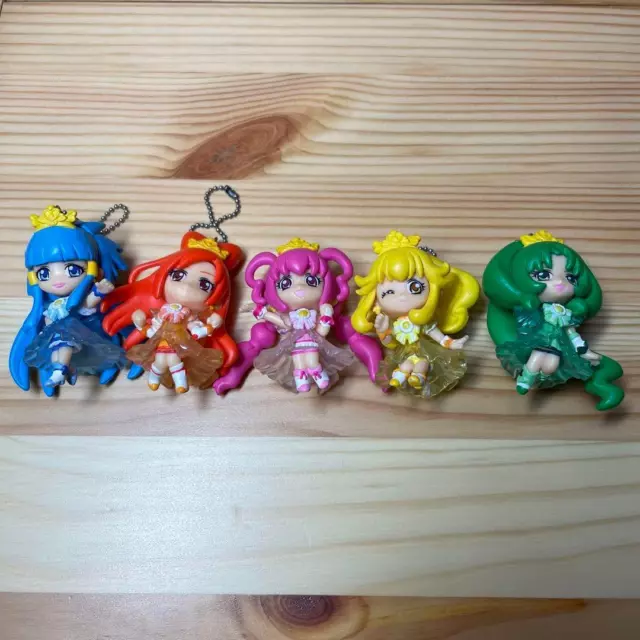 Glitter force Precure KAWAII Girls Figure Doll Toy Set Pretty Cure JAPAN  Used