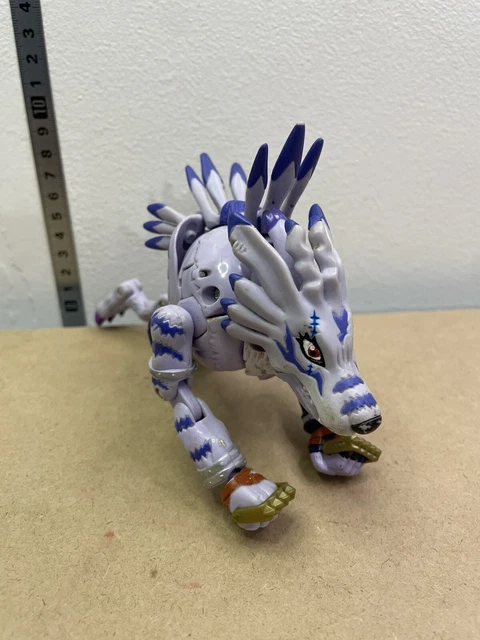 FIGURINE LOUP VINTAGE Bandai Digimon Digivolving Were Garurumon