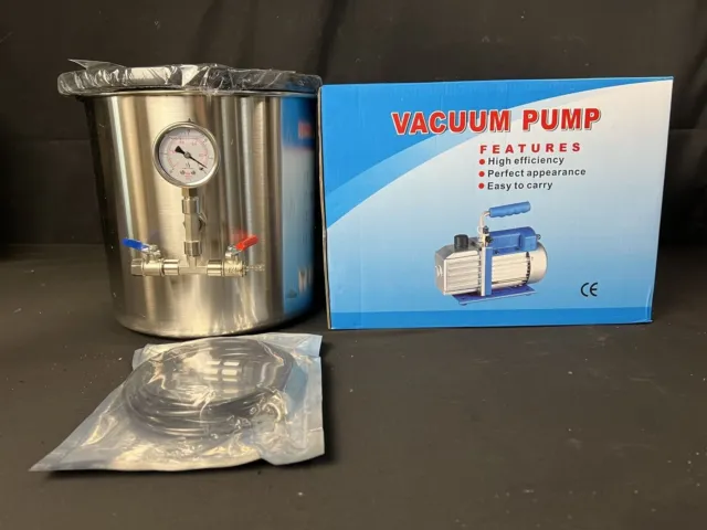 Ablaze 3 Gallon Vacuum Degassing Chamber New Open Box