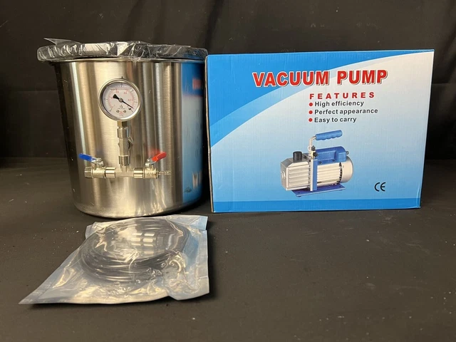 Ablaze 3 Gallon Vacuum Degassing Chamber New Open Box
