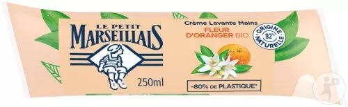 lot 3 Crème Lavante Mains Fleur d'Oranger Bio LE PETIT MARSEILLAIS 250 ml