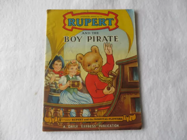 Rupert Bear Adventure Series No 16. Rupert and The Pirate Vintage comic.