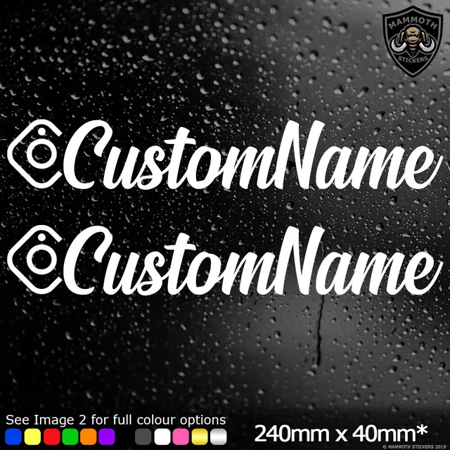 Product Name Car & Truck Decals/Stickers INSTAGRAM YOUR NAME X2 FUNNY JDM DRIFT EURO WINDOW VW VINYL DECAL CAR STICKER Window Cars Décor Decals, Stickers & Vinyl Art - Foto 2