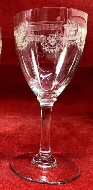 Saint Louis Manon Water Glass Wassergläser Gläs Verre A Eau Cristal Grave Empire
