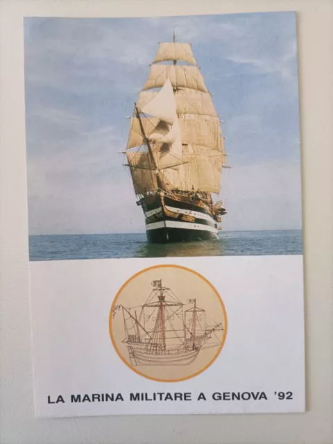 Cartolina Nave Scuola Amerigo Vespucci Stato Maggiore Della Marina