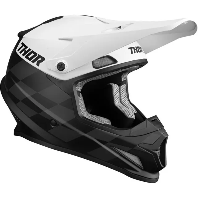 NEW Thor Sector Birdrock Black/White Motocross Dirt Bike Helmet