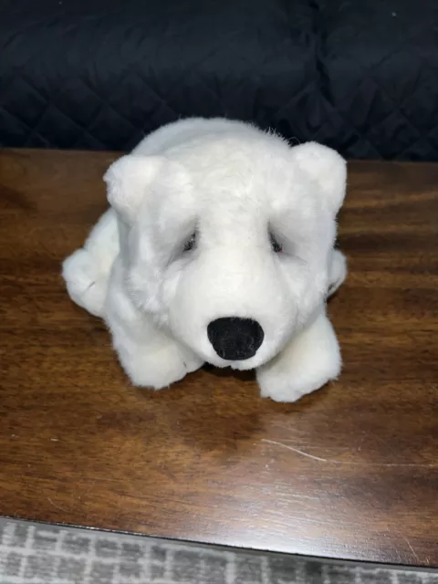 Lou Rankin Polar Bear Plush Fairbanks Jr White 9" Soft Toy Stuffed Animal Dakin