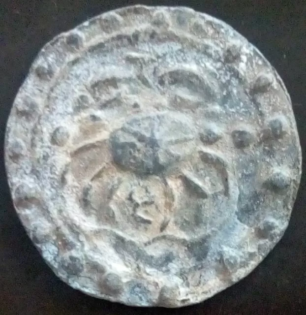 18th circa.--S. E. ASIA--ANCIENT COIN---CRAB/COW---38 mm.
