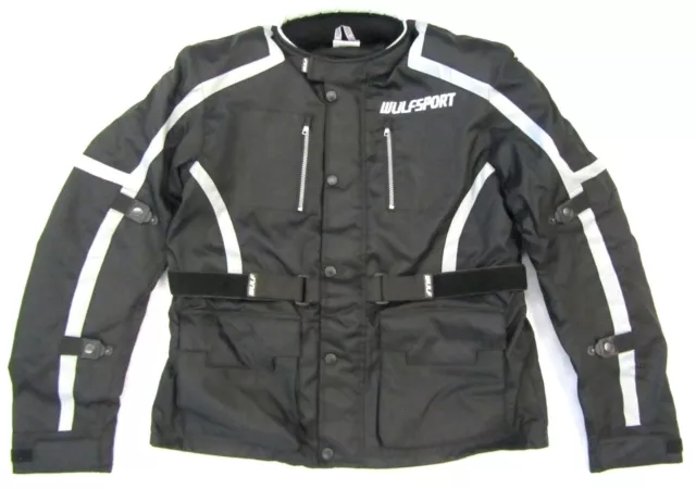 Wulfsport Erwachsene Rüstung Alpina Motocross Motorrad Rennprobe schwarz Jacke S-3XL