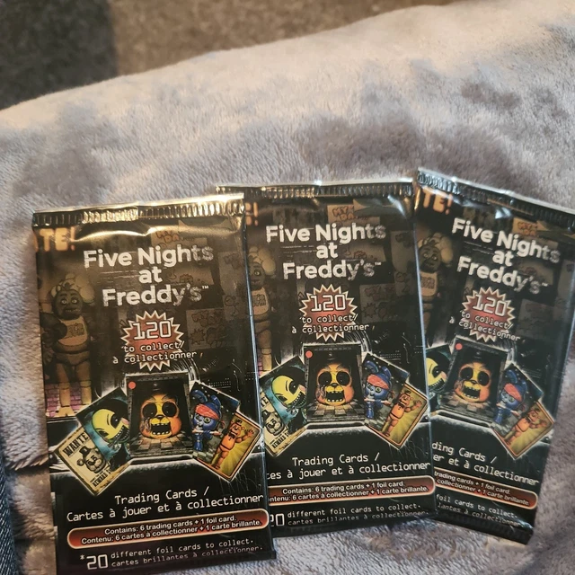 20 Packs Of FNaF SUPERSTAR Trading Cards – 100 Total Cards – Five Nights At Freddy's TCG