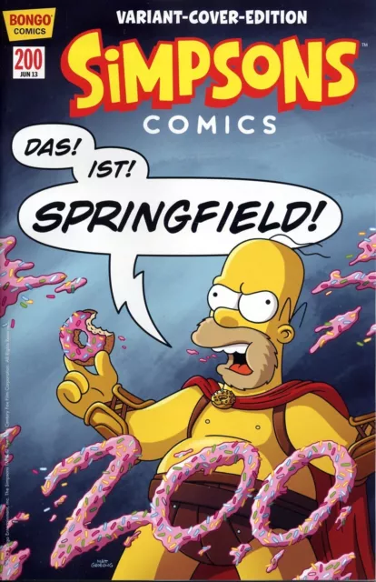 SIMPSONS COMICS #200 deutsch VARIANT-COVER-EDITION lim.999 Ex Comicfest München