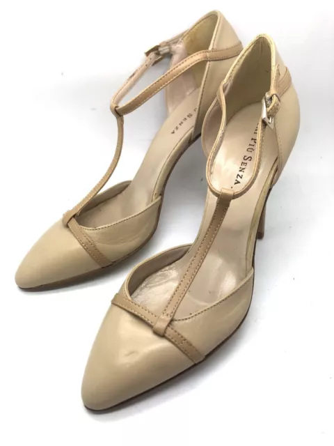 Chaussures à talons en cuir Femme Mai Più Senza taille 39 couleur Crème neuf !!!
