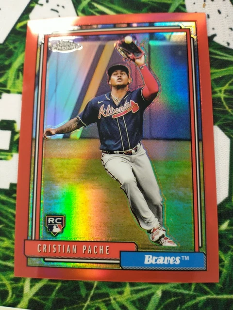 Christian Pache #d/70 Rc 2021 Topps Chrome Update Red Refractor Redux SP Rookie