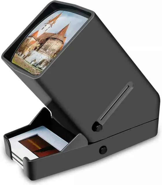 35Mm Slide Viewer, 3X Magnification and Desk Top LED Lighted Illuminated Viewing
