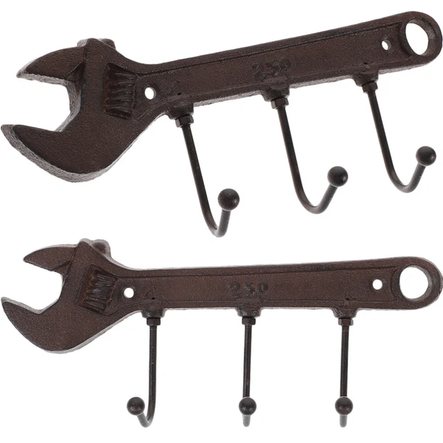 2 Pcs Hook Clothes Cast Iron Coat Hook Heavy Duty Coat Rack Old Fashioned
