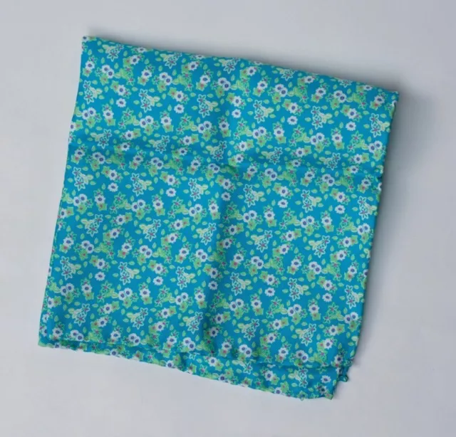 NEU Einstecktuch Pocket Square 100% Seide Silk Blumen SOMMER Flower Made Italy