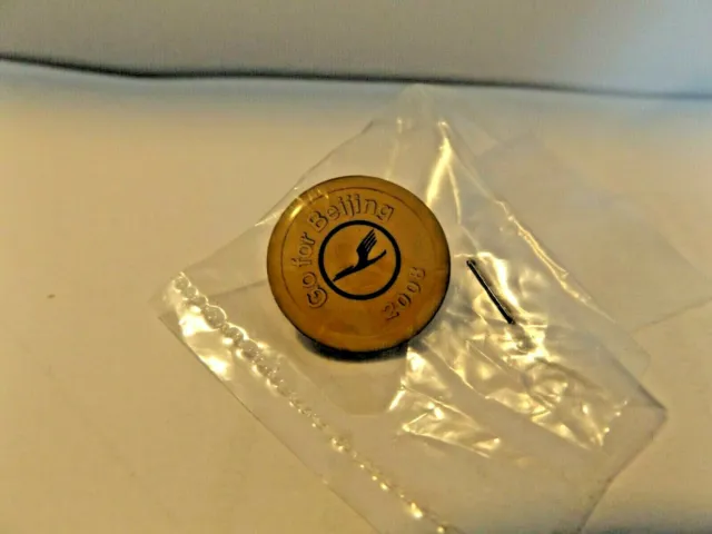 Lufthansa Go for Beijing 2008 Olympics lapel Pin