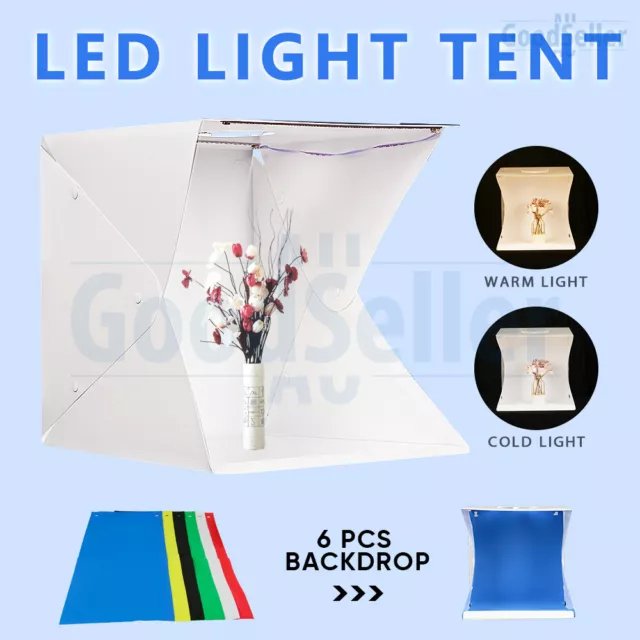 40CM Photo Box Lighting Tent 72 LED Dimmable USB Light Photography Studio