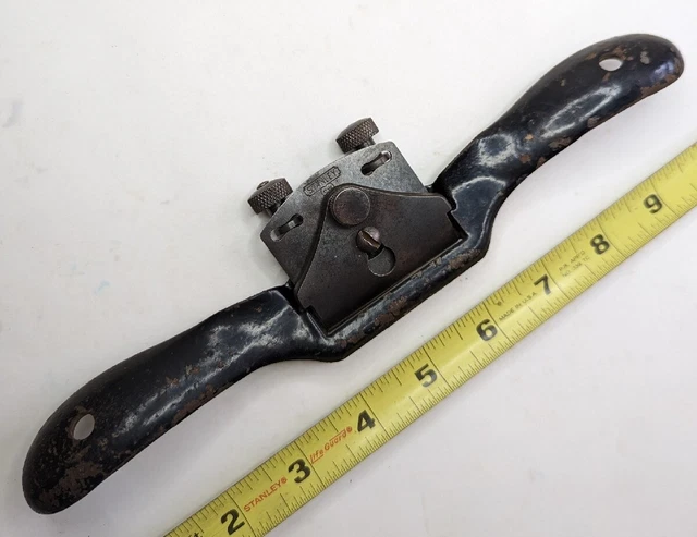 a) VINTAGE Tools Spokeshave STANLEY #151 Woodworking DrawKnife USA ~ SW blade
