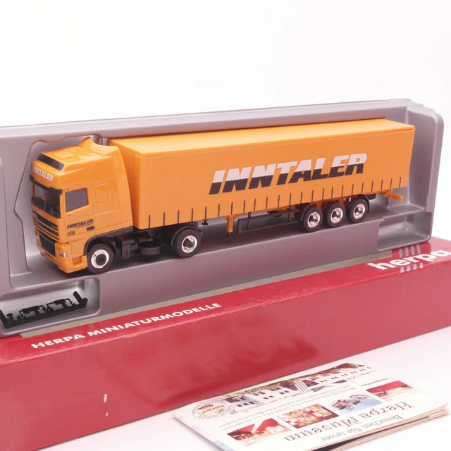 Miniature 1/87 Herpa 120586 – DAF XF Semi-remorque Fabrice Curty – Neuf