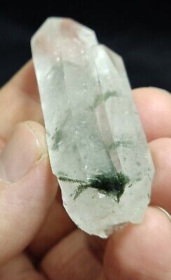 An Aesthetic Natural Quartz crystal with chlorite inclusions 49 grams 6