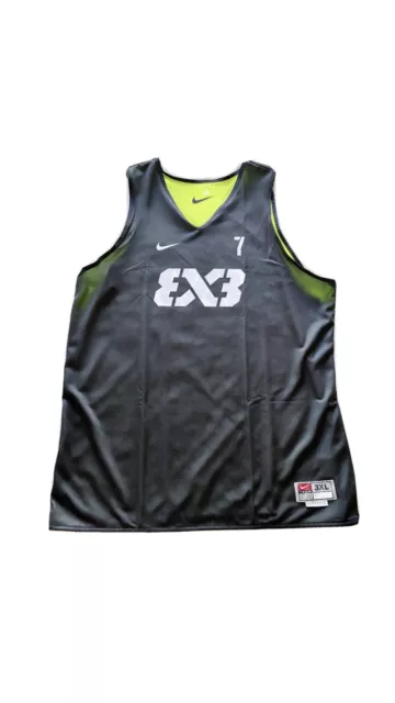 Rare!!! Green Nike FIBA Team 3x3 Reversible AR0651-013 Basketball Jersey 3XL