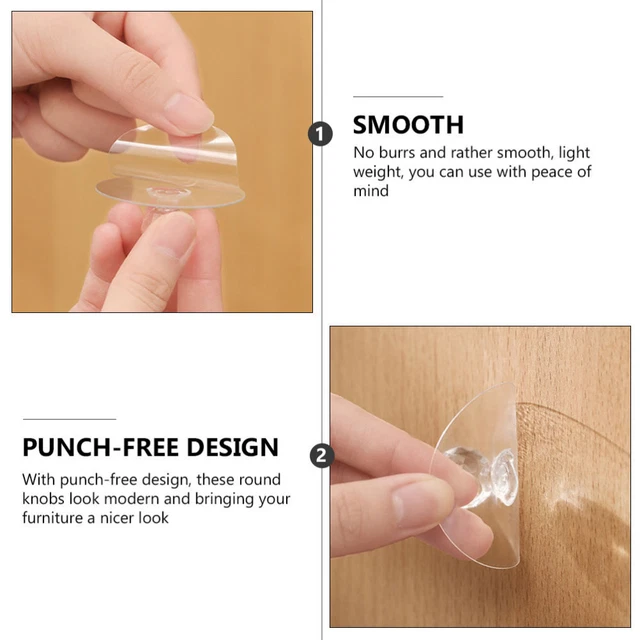 6 Pcs Puller Drawer Knob Handle Knobs Dresser Drawers Adhesive Door Knob 9