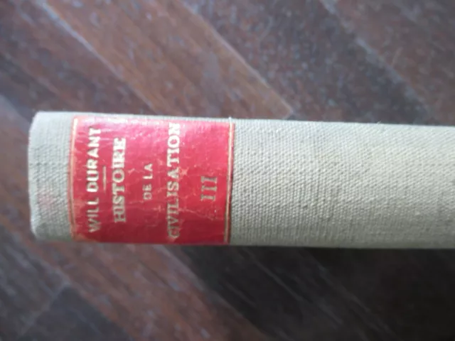 Will Durant Histoire De La Civilisation  Tome Iii La Chine Le Japon Payot 1937