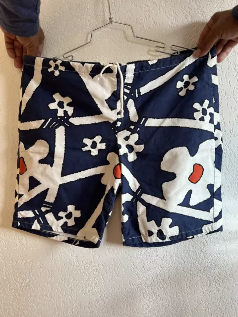 1960’s Medium Groovy ORIGINAL Jantzen Surfers Swim Trunks Size 32 Hawaiian Style