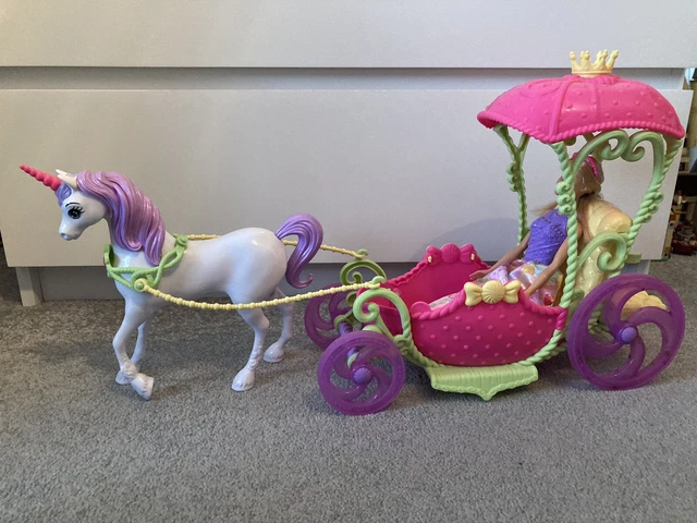 Barbie dreamtopia unicorn carriage hotsell