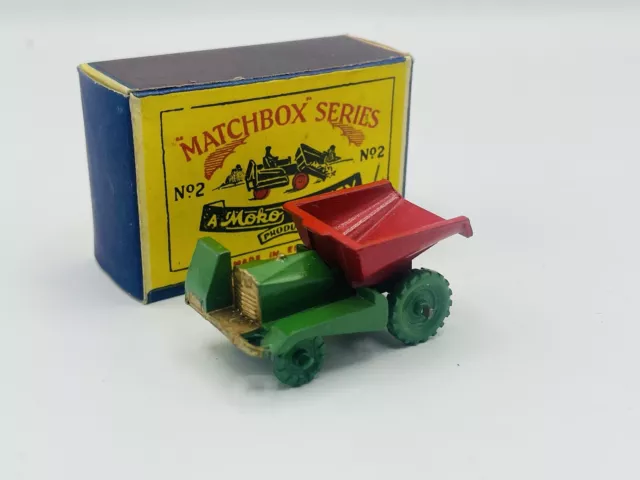 Matchbox Lesney Moko 2a Muir Hill Site Dumper Original Script “A” Box