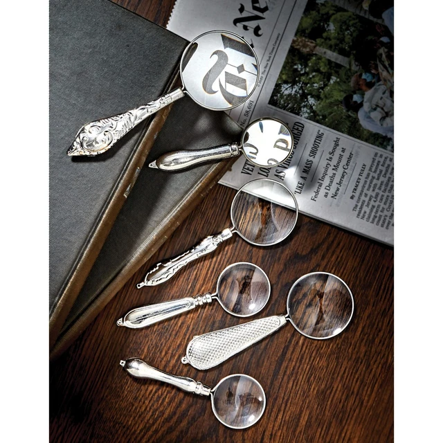 US NORDIC IMPORT & EXPORT Magnifying Glasses Set of 6, 4X to 10X Magnification