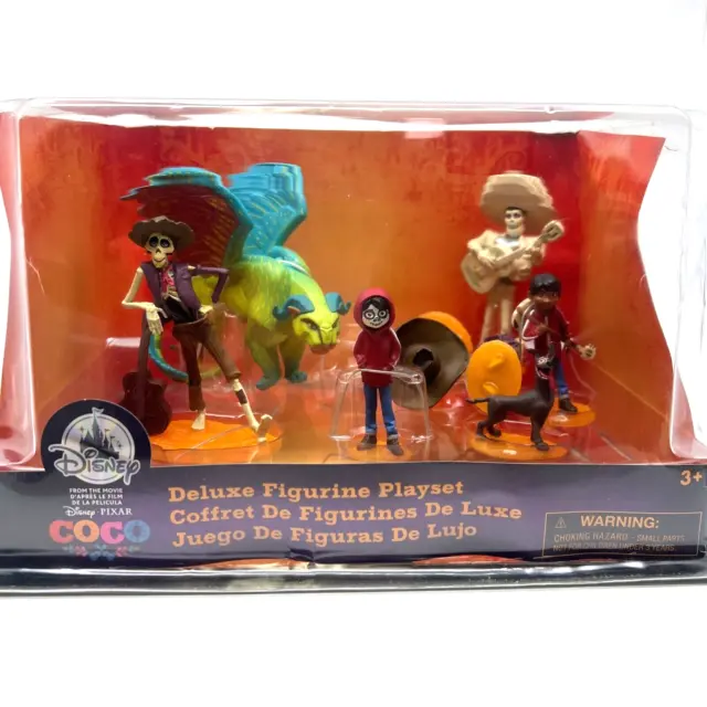 DISNEY PIXAR COCO Deluxe Figurine Playset - Set of 8 Figures - NEW $22. ...