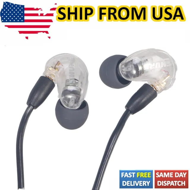 NEW Sports In-Ear Noise Canceling For Shure SE215 Sound Isolating Headphones