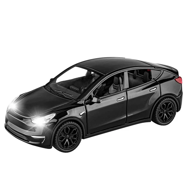 Tesla Model Scale Model 1/32 SCALE DIECAST Car Model Tesla Model Y Zinc Alloy Toy Car Pull Back ...