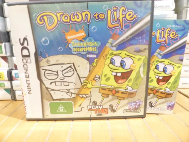 DRAWN TO LIFE SpongeBob SquarePants Nintendo DS 100s of games