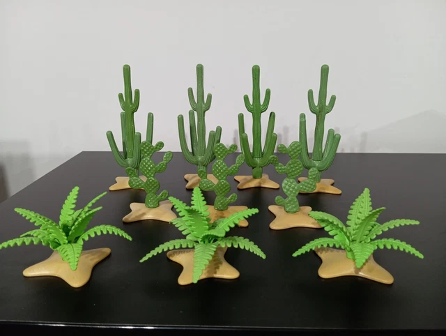 PLAYMOBIL LOTE CACTUS Plantas Desierto Oasis Safari Western Bosque Egipto  Isl EUR 29,50 - PicClick ES