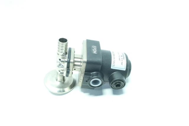 Gemu 605 15D59343A1 Stainless 1/2in Hose Barb X Tri-clamp Diaphragm Valve