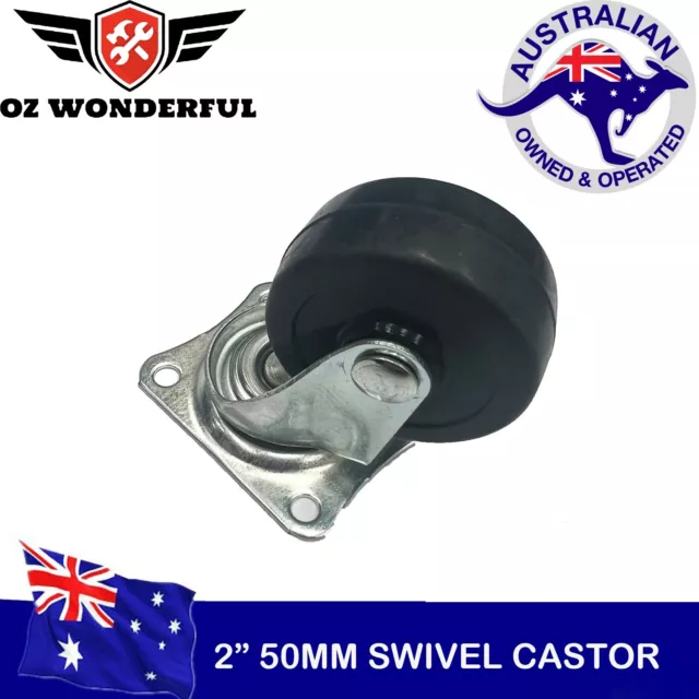 2" 50mm Castor Wheels Swivel Castors Heavy Duty Caster Casters New !Can Pick Up!